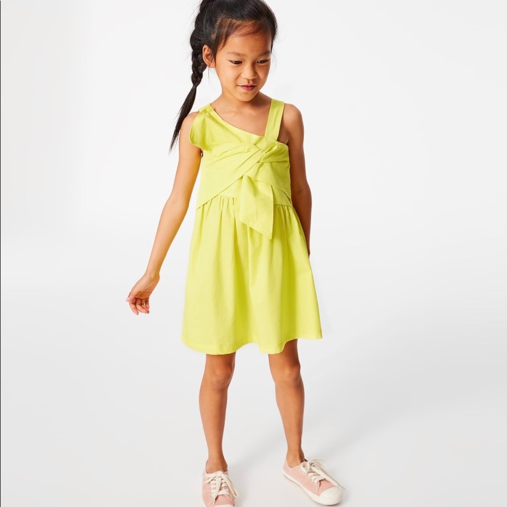 Zara Poplin Yellow Dress